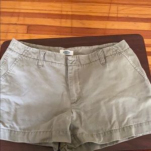 Olive green shorts
